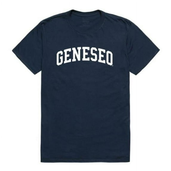 State University of New York at Geneseo Knights College T-Shirt, Navy - Extra Large