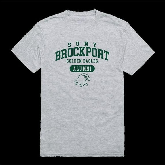 State University of York at Potsdam Brockport Golden Eagles Alumni T-Shirt, Heather Grey - Medium