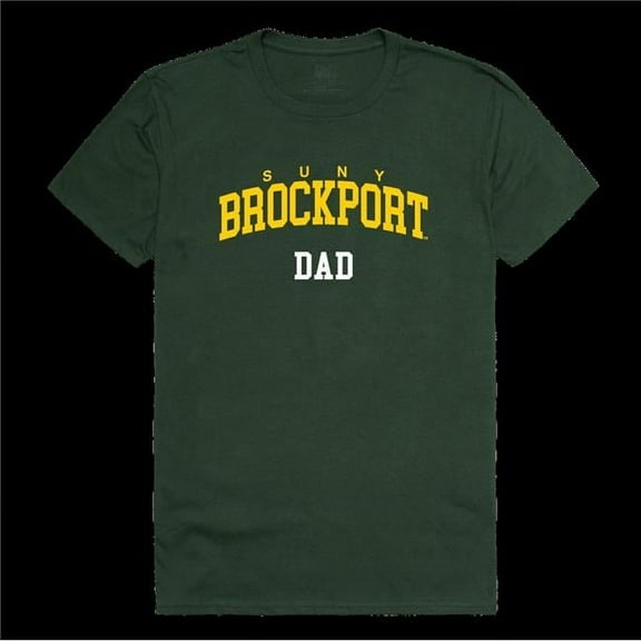 State University of   York at Potsdam Brockport Golden Eagles College Dad T-Shirt, Forest Green - 2XL