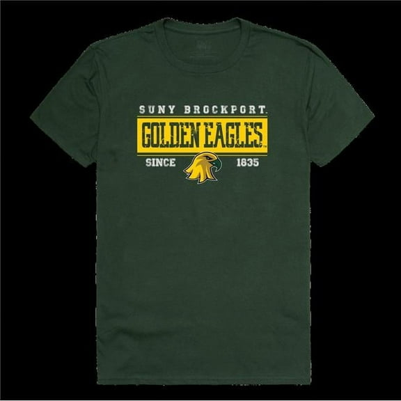 State University of   York at Potsdam Brockport Golden Eagles College Established T-Shirt, Forest Green - Extra Large