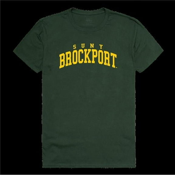 State University of   York at Potsdam Brockport Golden Eagles College T-Shirt, Forest Green - Large