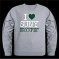 thumbnail image 1 of State University of   York at Potsdam Brockport Golden Eagles I Love Crewneck Sweatshirt, Heather Grey - Large, 1 of 1
