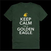 State University of   York at Potsdam Brockport Golden Eagles Keep Calm T-Shirt, Forest Green - Extra Large