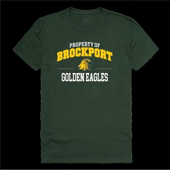 State University of   York at Potsdam Brockport Golden Eagles Property College T-Shirt, Forest Green - Small