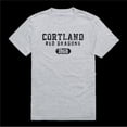 thumbnail image 1 of State University of   York at Potsdam Cortland Red Dragons Distressed Arch College T-Shirt, Heather Grey - Extra Large, 1 of 1