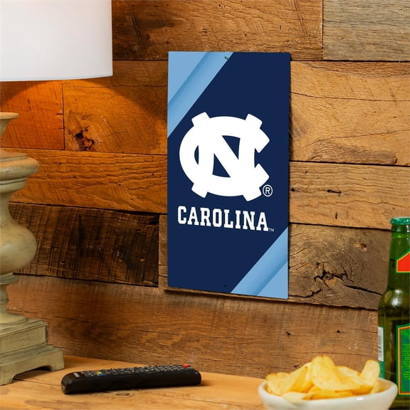 University of North Carolina Logo Sign USA Metal Wall Sign, 7.5" x 11.5"