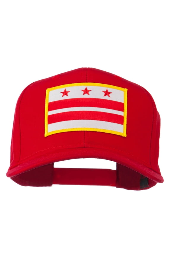 State of DC Embroidered Patch Cap - Red OSFM