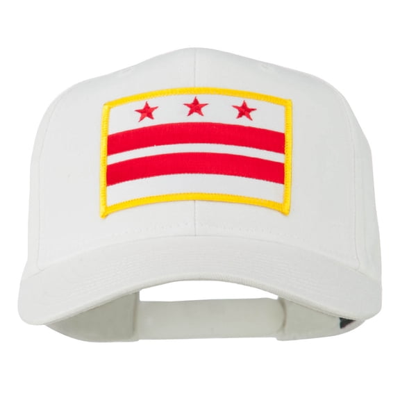 State of DC Embroidered Patch Cap - White OSFM
