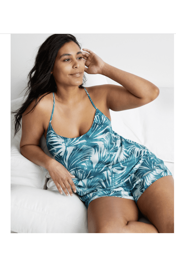 Women's Crepe De Chine Cami Short Pajama Set,