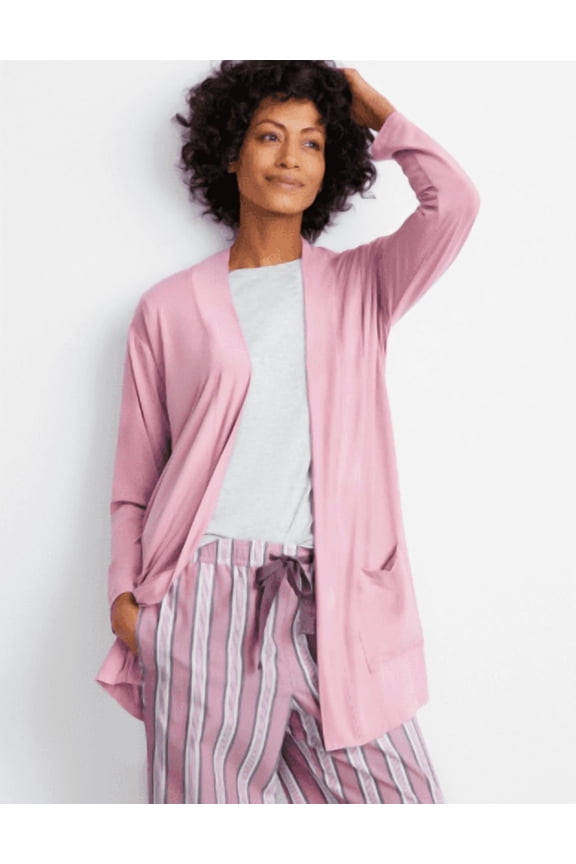 Women's Knit Open Front Cardigan, Created for Macy's - Mauve Orchid XS