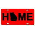 thumbnail image 1 of State of Georgia Home Logo Black on Red License Plate Thick HD Aluminum Composite Car Tag, 1 of 6