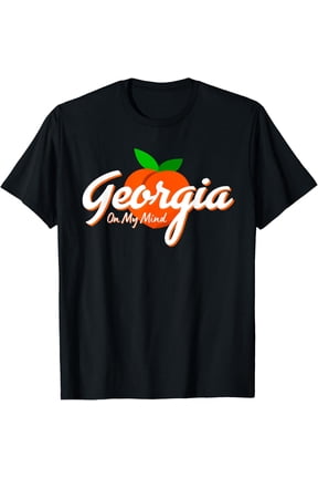State of Georgia On My Mind Souvenir Funny Creative Graphic T-Shirt
