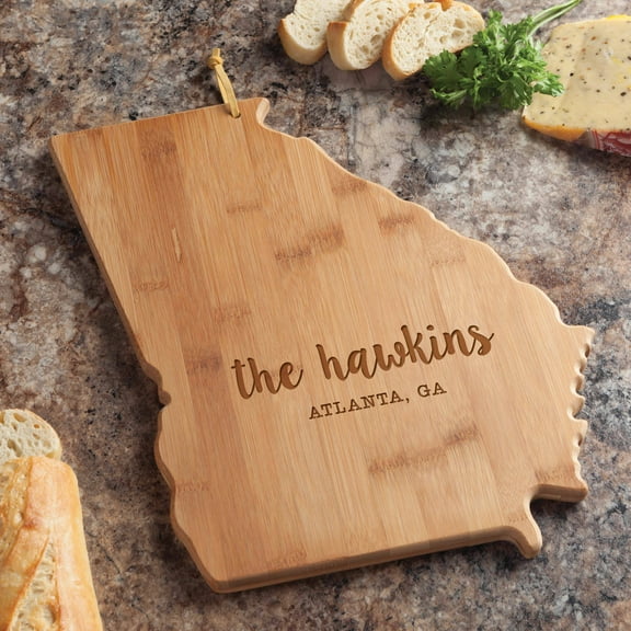 State of Georgia Personalized Bamboo Cutting and Serving Board