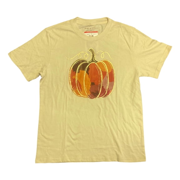 State of Mine Women's Short Sleeve Fall Harvest Graphic Tee (Cream, XS)