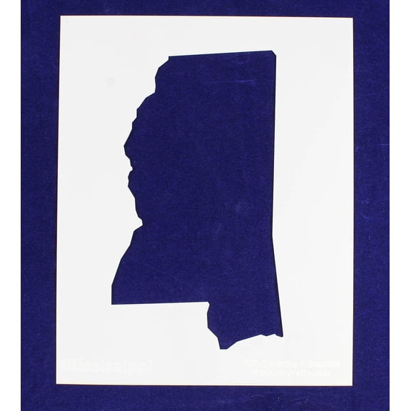 State of Mississippi Stencil 14 Mil 8" X 10" Painting /Crafts/ Templates