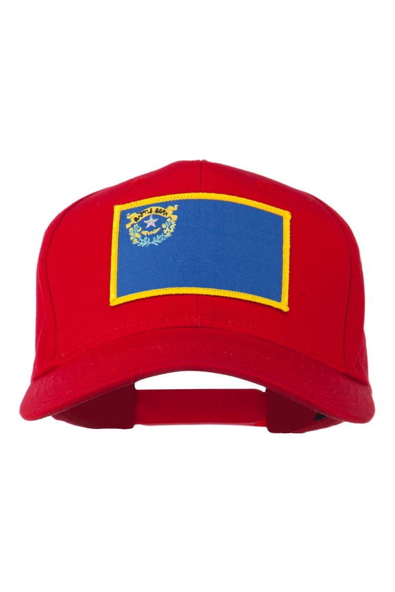 State of Nevada Embroidered Patch Cap - Red OSFM