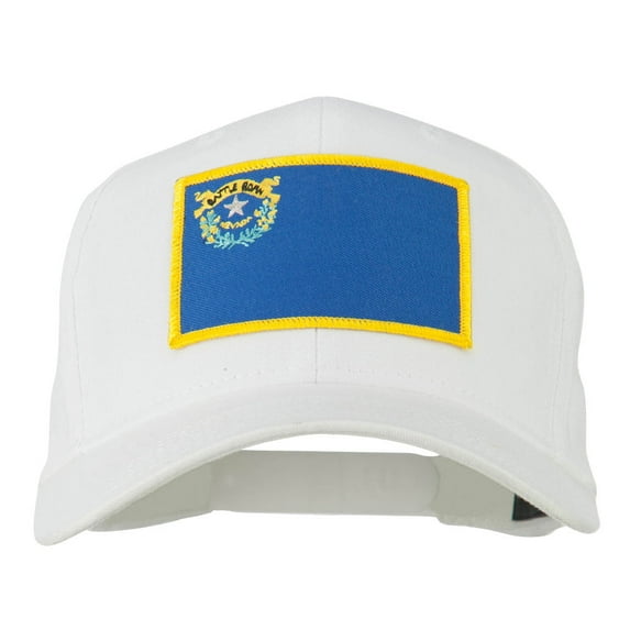 State of Nevada Embroidered Patch Cap - White OSFM