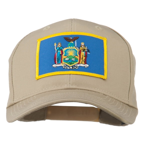 State of New York Embroidered Patch Cap - Khaki OSFM