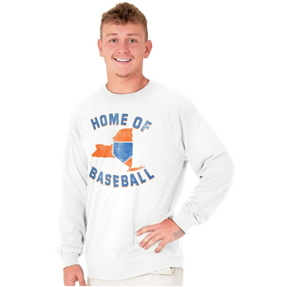 State of New York Home Of Baseball Long Sleeve TShirt Men Women Brisco Brands M