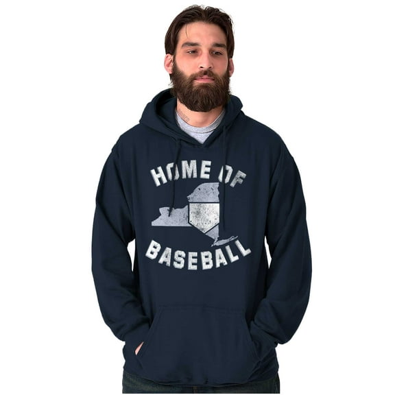 State of New York Home Of Baseball Unisex Plus Fleece Graphic Hoodie Brisco Brands 3X