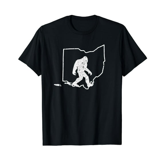 State of Ohio Vintage Pride Bigfoot Hunter T Shirt