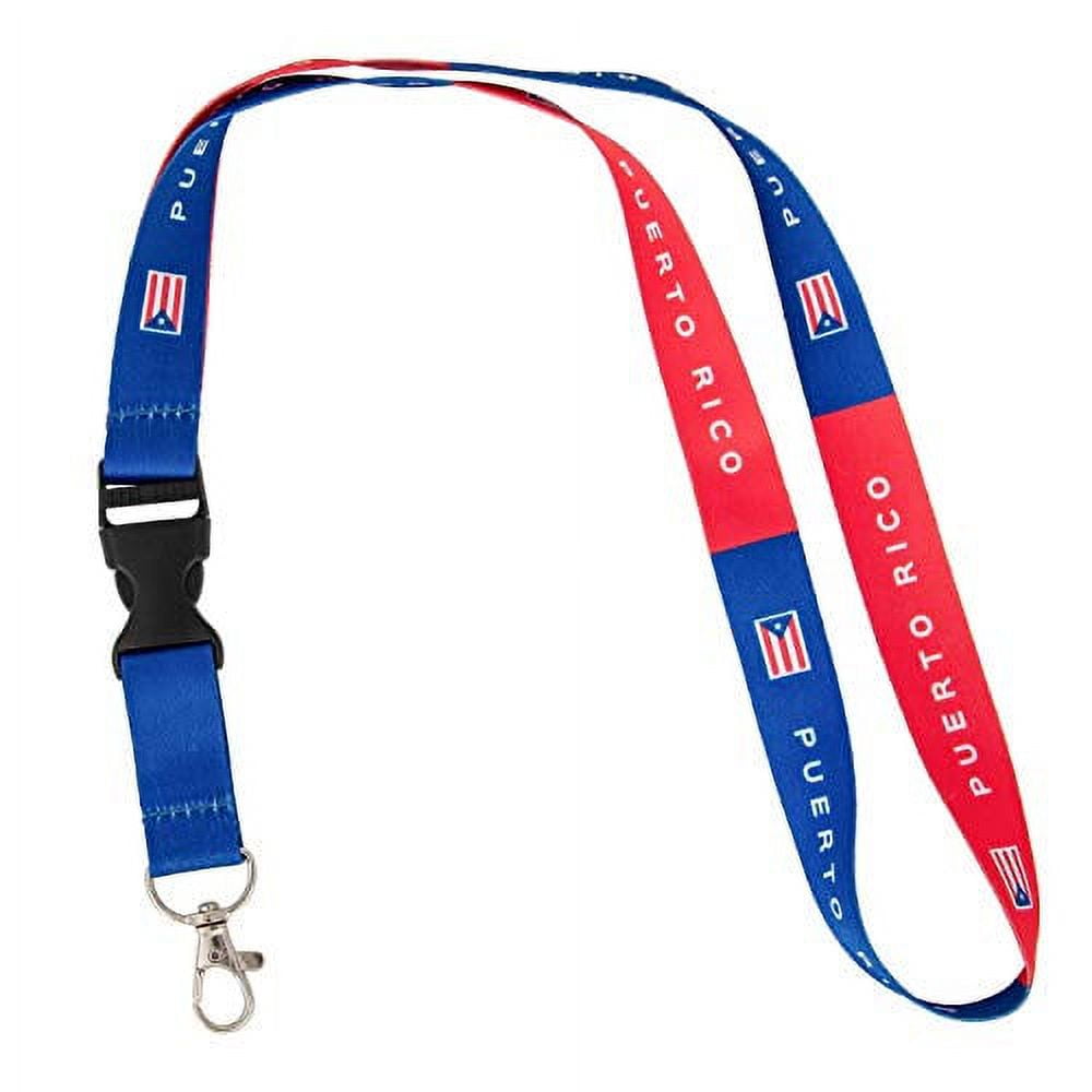 State of Puerto Rico Flag Car Keys ID Badge Holder Keychain Souvenir