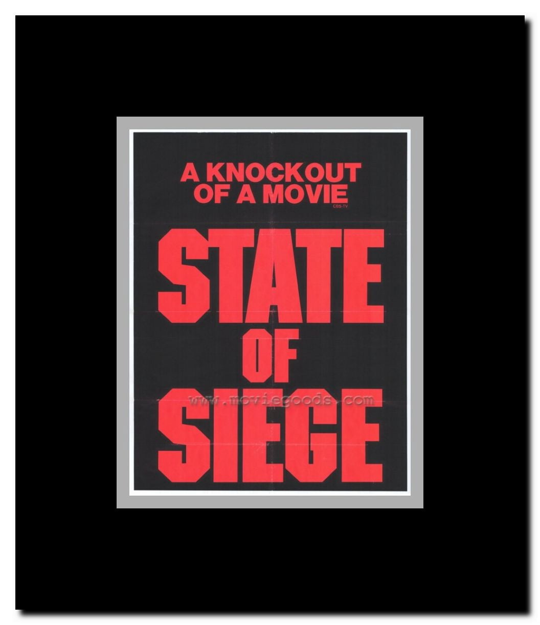 State of Siege Framed Movie Poster
