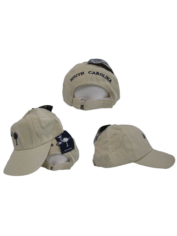 State of South Carolina SC Vanilla Khaki (Speckled Khaki) Embroidered Cap Hat