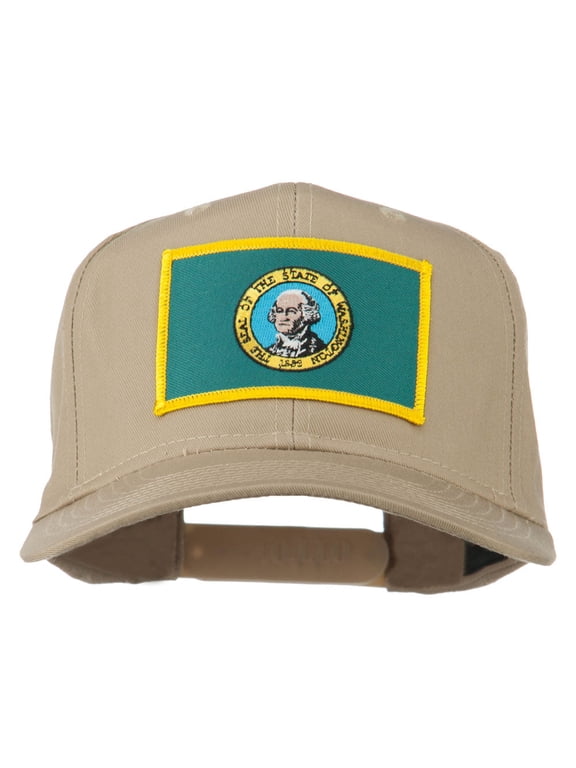 State of Washington Embroidered Patch Cap - Khaki OSFM