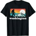 thumbnail image 1 of State of Washington Pacific Northwest Bigfoot Mountain T-Shirt, 1 of 5