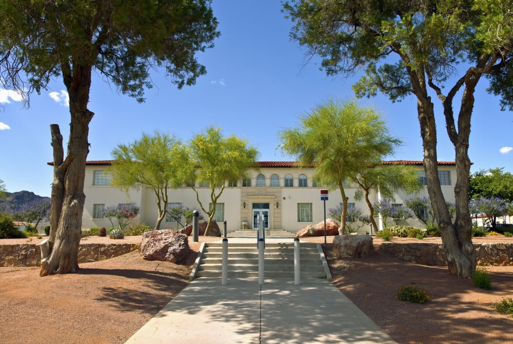 State offices in downtown Boulder City Nevada USA Canvas Art - Panoramic Images (36 x 12)