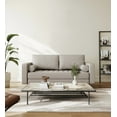 thumbnail image 1 of StateSide Vegan Leather Square Arm Loveseat 59", 1 of 5