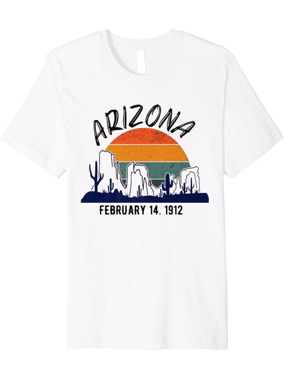 Statehood Day in Arizona Retro Gift Premium T-Shirt