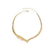 Bella by Thorne Statement Croc Adult Necklace, Gold