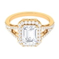thumbnail image 1 of Rosec Jewels Statement Cubic Zirconia Engagement Ring - AAAA Quality, 18K Yellow Gold, US 5.00, 1 of 8