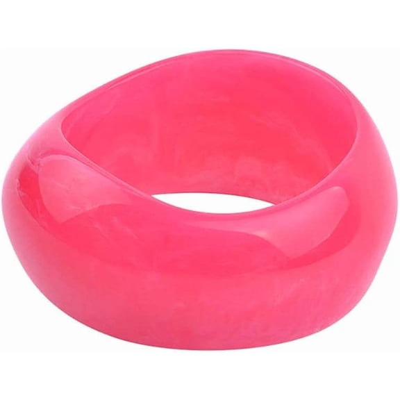 Statement Domed Resin Bracelet Transparent Acrylic Geometric Tortoiseshell Chunky Thick Bangle Skewed Wide Face Plastic Acrylic Big Large Bracelet for Women Girls Jewelry Gift