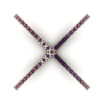 thumbnail image 1 of Statement Engagement Ring for Women - 0.245ct Natural Amethyst in 18K Yellow Gold Promise Ring, 1 of 6