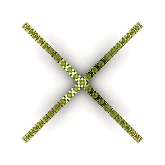 Statement Engagement Ring for Women - 0.245ct Natural Peridot in 14K Yellow Gold Promise Ring