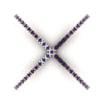 thumbnail image 1 of Statement Engagement Ring for Women - 0.245ct Simulated Tanzanite in 14K Rose Gold Promise Ring, 1 of 6