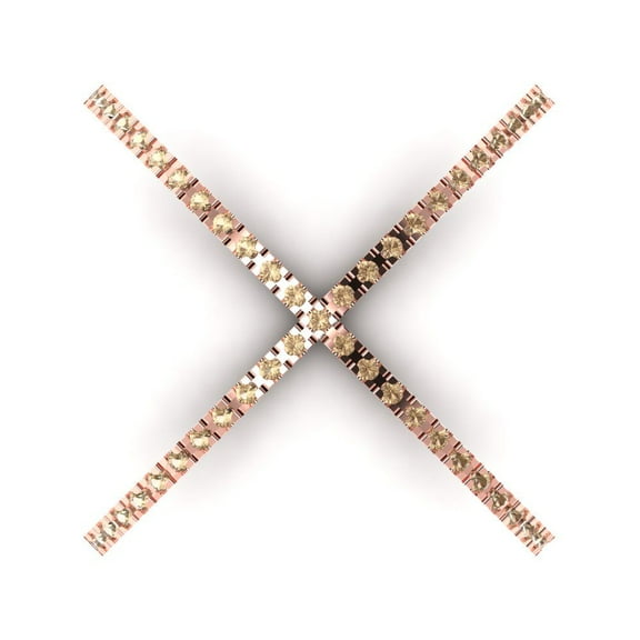 Statement Engagement Ring for Women - 0.245ct Yellow Moissanite in 14K Rose Gold Promise Ring