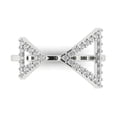 thumbnail image 1 of Statement Engagement Ring for Women - 0.2475ct Simulated Diamond in 14K White Gold Promise Ring, 1 of 6