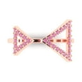 thumbnail image 1 of Statement Engagement Ring for Women - 0.2475ct Simulated Pink Diamond in 14K Rose Gold Promise Ring, 1 of 6