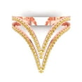 thumbnail image 1 of Statement Engagement Ring for Women - 0.525ct Natural Citrine in 14K Rose Gold Promise Ring, 1 of 6