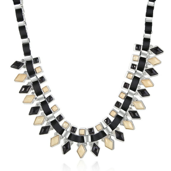 Statement Handmade Choker Chain Necklace Silver Plated Crystal Personalized Chunky Costume Cocktail Jewelry