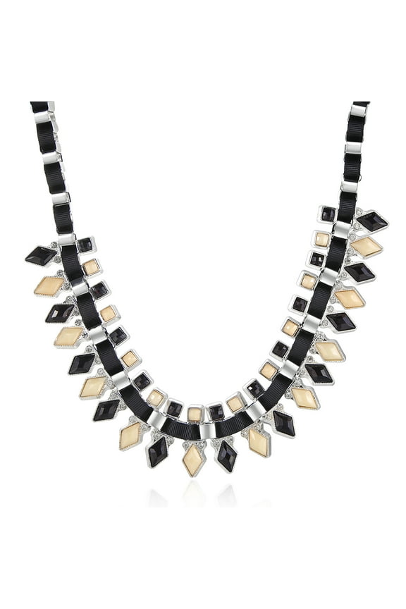 Statement Handmade Choker Chain Necklace Silver Plated Crystal Personalized Chunky Costume Cocktail Jewelry