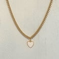 thumbnail image 1 of Statement Heart Curb Chain Necklace, 1 of 5