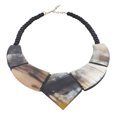 thumbnail image 1 of Natural Brown Black Genuine Buffalo Horn Necklace Jewelry for Women Size 20-22", 1 of 4