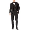 thumbnail image 1 of Statement Men's Tux-PK Single Breasted Three Piece Peak Lapel Tuxedo - Black - 44S, 1 of 7