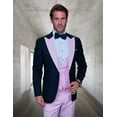 thumbnail image 1 of Statement Mens Fashon Tuxedo Pink 3 Piece Designer Tux Arya, 1 of 1