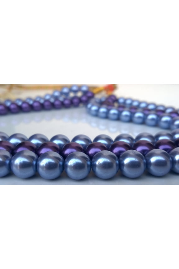 Statement Necklace, Purple, Chunky Necklace, Purple Bead Necklace, 9mm purple beads, Purple Necklace, Strand Necklace, hand made jewelry